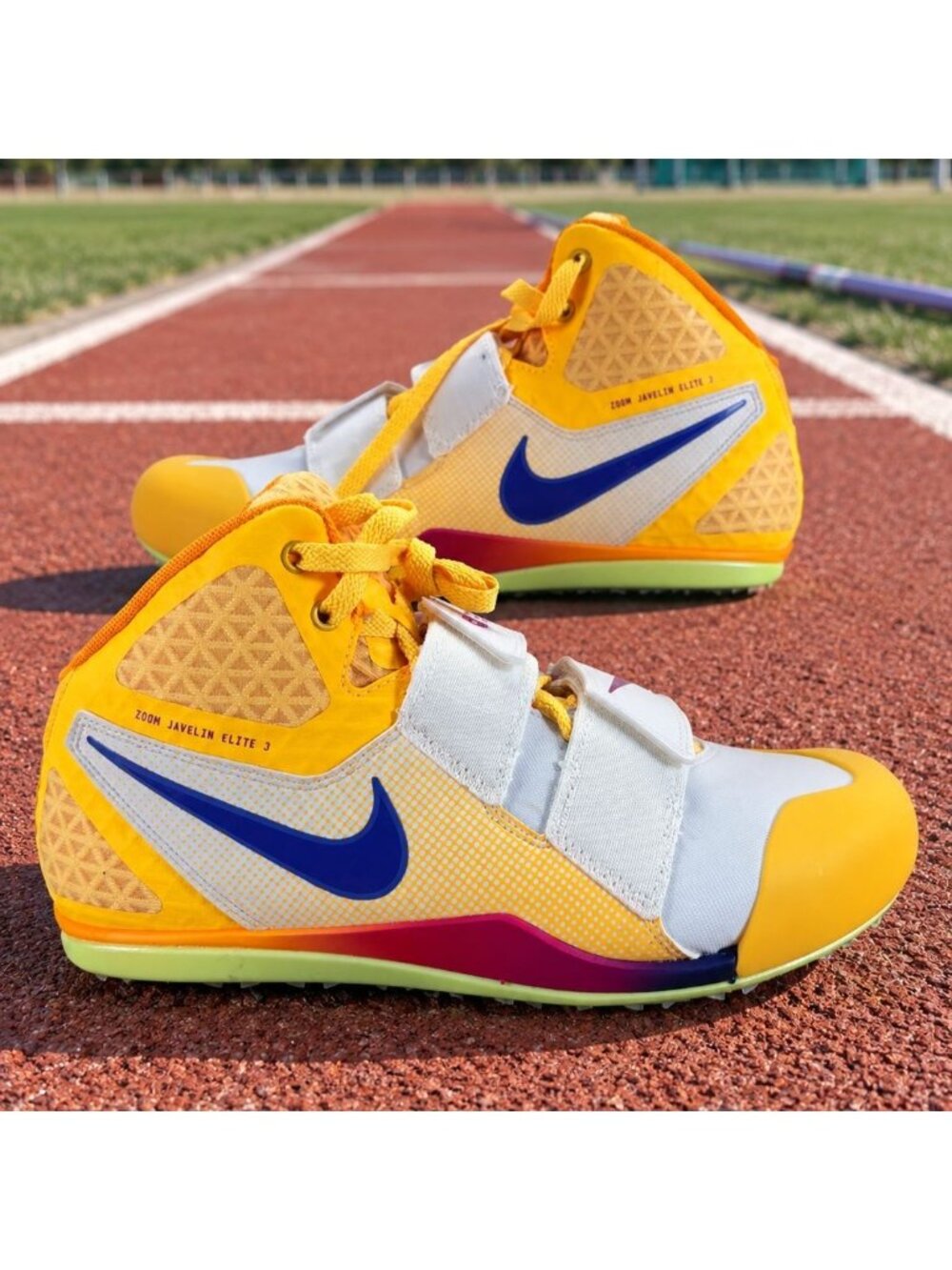 Nike Zoom Javelin Elite 3 Citron Pulse Track Field Spikes FZ9626 800 Size 9.5